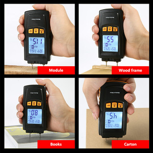 Humidimètre numérique <span class=keywords><strong>GM610</strong></span> avec écran LCD, testeur d'humidité du bois, détecteur d'humidité du bois, hygromètre - Product Image 4