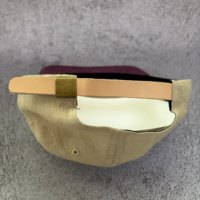 Casquette de baseball en chanvre RX Custom à 5 panneaux, couronne haute, broderie de lettres, visière violette contrastante, grand triangle, non structurée, pour sports de plein air