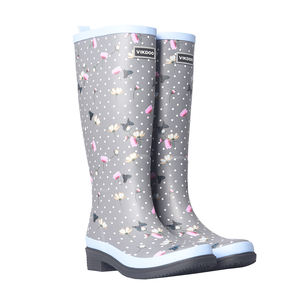 Damen Gummistiefel in Print mit Flecken und Blumen - Product Image 2