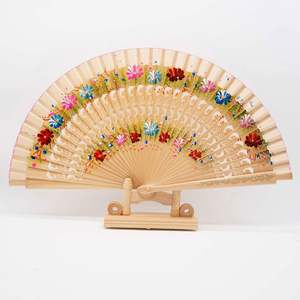 Abanico de Bambú Español Personalizado Guan Sen, Tallado por Ambos Lados en Hunan, para Regalos de Boda - Product Image 2