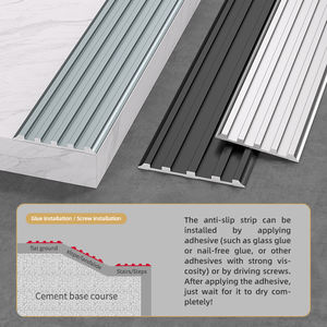 Profilés antidérapants en aluminium de qualité commerciale <span class=keywords><strong>pour</strong></span> escaliers, zones humides et extérieures - Marches de sécurité antidérapantes <span class=keywords><strong>pour</strong></span> salles de bain et ponts de <span class=keywords><strong>piscine</strong></span> - Product Image 4