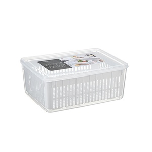 Scatola portaoggetti frigorifero cucina Organizer frutta verdura fresca scatole di stoccaggio cestino di scarico contenitori <span class=keywords><strong>dispensa</strong></span> - Product Image 1