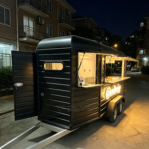 Modern Hot Dog Cart Fully Equipped Horse <b>Box</b> Truck Fast Burger Efficient Food <b>Trailer</b> - Product Image 2