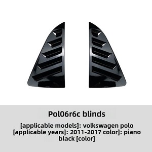 Persianas para Ventanas Laterales de Automóvil para Volkswagen <span class=keywords><strong>Polo</strong></span> 6R <span class=keywords><strong>6C</strong></span> 2011-2017, Accesorios para Automóvil, Visera para Lluvia - Product Image 6