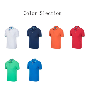 OEM 180gsm manga corta sólido cuello de dos tonos para Polo camiseta logotipo personalizado ajuste seco transpirable Golf camisa 3D estampado antiarrugas - Product Image 4
