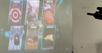 Jeu de tir interactif à projection murale VR FPS Simulateur de tir à détection de mouvement Machine de combat à réalité virtuelle sans lunettes