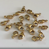 Fermoir homard rempli d'or 14K de qualité supérieure avec anneau fermé Accessoires de bijoux en laiton pour la fabrication de bijoux de haute qualité