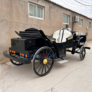 Calèche de mariage style chariot de chevaux pour visites de parcs, à vendre, véhicule à 4 roues, chariot rétro - Product Image 5