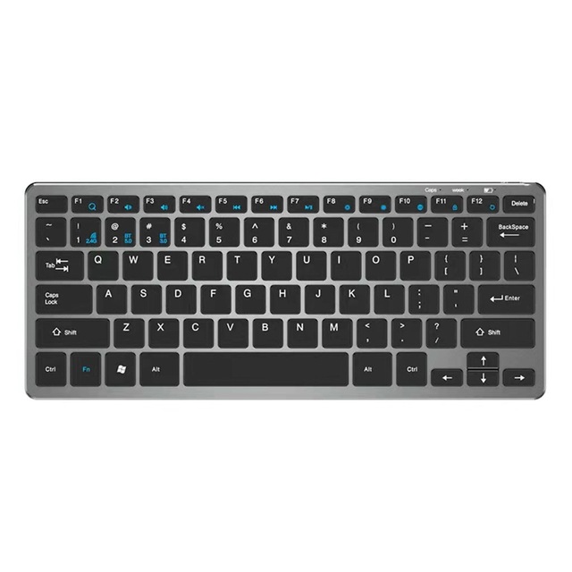 New 78 Keys Scissors Keycap Structure Rechargeable Tri-Mode USB Wireless Keyboard 2.4G BT5.0 BT3.0 Universal