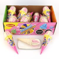 Cornet de crème glacée halal, bonbons à la guimauve