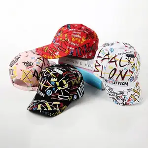 Mũ cha-con Mũ Chống Nắng Mũ bóng chày cá tính nhảy đường phố graffiti hip-hop cap cổ điển/cơ bản