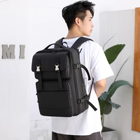 Sac à dos pour ordinateur portable extensible et imperméable, multi-compartiments, personnalisable, idéal pour les voyages, les trajets quotidiens et les déplacements professionnels – Vente Flash