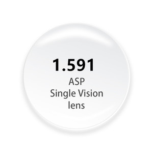 Lente óptica de PC antirreflectante de visión única Lente de policarbonato con acabado 1,59 en color claro para anteojos - Product Image 1