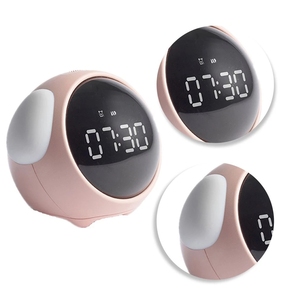 Thông minh ABS Chất liệu máy tính để bàn bàn đồng hồ đầy màu sắc LED hiển thị chức năng báo lại điều khiển bằng giọng nói cho nhà phòng khách văn phòng sử dụng - Product Image 5