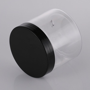 Tarro Cosmético para Mascotas en Oferta, 150g 250g 4oz 8oz, Tarro de Plástico Transparente para Exfoliante Corporal y Crema con Tapa Negra o Blanca - Product Image 5