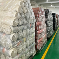 Tissu Taffetas 190T 100% Polyester Personnalisé en Usine, Lisse, Anti-Plis, Écologique, Léger 40GSM pour Entoilage