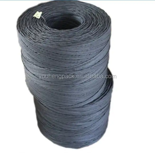 Black single strand rope packing handle special paper black tied rope environmental protection bag core twisted rope