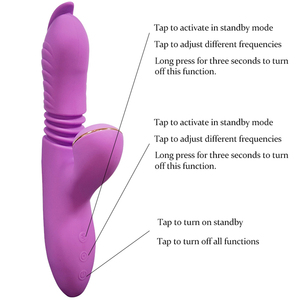 Vibrador Telescópico con Lengua para Estimulación del Clítoris, 12 Frecuencias, 3 Velocidades, Silicona de Grado Médico, Impermeable, Juguete Sexual para Mujeres - Product Image 3