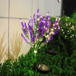 Lámpara Solar de Jardín con Forma de Lavanda, LED, Resistente al Agua, para Patio y Jardín - Product Image 3