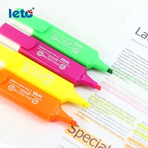 Caneta de desenho de caneta de iluminação durável de cor brilhante, caneta de grande capacidade dupla fluorescente, ideal para desenho, melhor venda