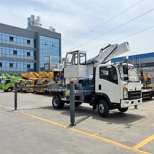 Plataforma de Trabajo Aérea Sinotruk Howo 4x2 con Brazo Telescópico y Cesta Elevadora en Venta - Product Image 1