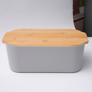 Caja de Pan de Plástico Rectangular para Cocina con Tapa de Tabla de Cortar, para Conservación de Frescura, con Logotipo Personalizado al por Mayor - Product Image 4