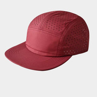 Gorra Deportiva de Verano para Correr, Secado Rápido, Estilo Béisbol, con Cordón Ajustable, Visera Plana Corta, 6 Paneles, para Camping