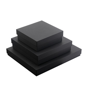 Custom Logo Small Cardboard Suitcase Luxury Black Gift Packaging Gift Boxes