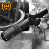Lunette de visée télescopique Focuhunter LPVO 1-10X28 SFP avec éclairage rouge, tactique, résistante aux chocs 1200G, IP67, pour la chasse