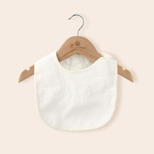 Baberos Portátiles Baratos en forma de U para niños pequeños de algodón de 4 capas absorbentes Sniffles Drips Drools Baberos para bebés - Product Image 3
