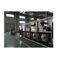 Máquina Automática de Llenado, Tapado y Lavado de Bidones de Plástico de 5 Galones (19-20L) para Agua Mineral Potable, 300BPH