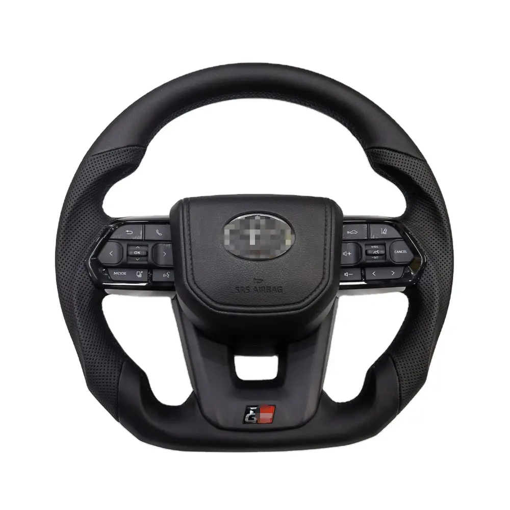 Black Button Steering wheel 2008 2021 GR Style Carbon fiber Steering wheel For Toyota LAND CRUISER LC79 LC76 LC70