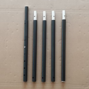 Telescopic Tarp Tent Support Pole <b>28mm</b> Diameter 6061 Aluminum Alloy Black Extendable Pole For Outdoor Use - Product Image 4