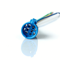 Connecteur Prise Métallique Interrupteurs à Bouton Poussoir LED 16mm 1NO1NC Laiton 24V 3A Tête de Terminal à Broches pour Contrôle Industriel HAOBO