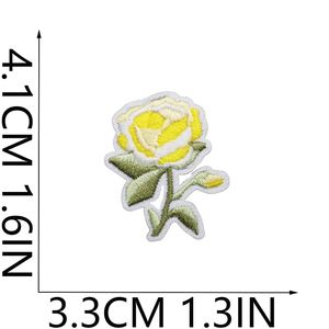 Parches Termoadhesivos de Fieltro Pequeños, Hechos a Mano, con Bordado de Flores Coloridas, para Ropa, Accesorios, Sombreros y Prendas - Product Image 5