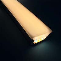 Diffuseur de tube néon en silicone 20x14mm, profilé en aluminium pour bande LED, couvercle pour éclairage linéaire de meuble COB