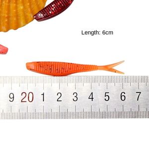 Appât souple <span class=keywords><strong>en</strong></span> <span class=keywords><strong>plastique</strong></span> PVC Hessen à queue bouclée, leurre de surface, 6 cm, pour la pêche <span class=keywords><strong>en</strong></span> eau salée et <span class=keywords><strong>en</strong></span> eau douce, <span class=keywords><strong>action</strong></span> bionique pour le tilapia et le brème - Product Image 5