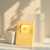 Générique Personnalisable YT Play Button/Playbutton pour les créateurs Subscriber Award Milestone Plaque