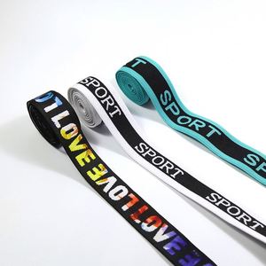 Bande élastique personnalisée de marque Yusen, prix fabricant, imprimée, en nylon, pour sous-vêtements, jacquard, écologique, 50 yards/rouleau - Product Image 5