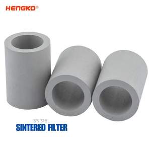 เฮงโกะ โออีเอ็ม ผลิตชิ้นส่วนโลหะเผาผนึก สแตนเลส 316L ท่อกรองผงเผาผนึกแบบกำหนดเอง ไส้กรองเผาผนึก - Product Image 1