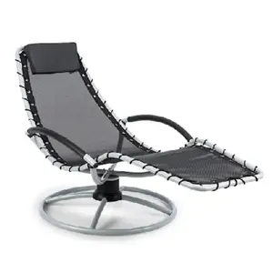 Nueva patente Chiller Design Patio Garden Chaise silla giratoria tumbona mecedora tumbona de acero