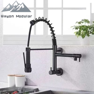 <span class=keywords><strong>Robinet</strong></span> de cuisine professionnel Wayon avec douchette extractible à ressort, finition or de luxe, poignée unique - Product Image 6