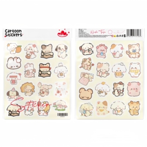 Autocollant personnalisé avec <span class=keywords><strong>logo</strong></span> privé, design A4 A5 A6, découpe à la demande, motif <span class=keywords><strong>de</strong></span> dessin animé, autocollant en vinyle - Product Image 3