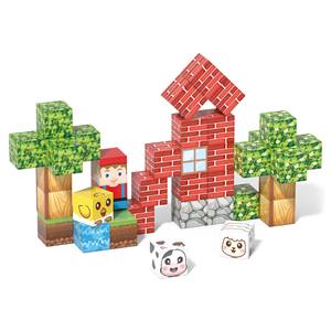 Juego de 40 Bloques Magnéticos de Construcción TNT World de 20 mm y 2 cm con Temática de Princesas y Héroes en Caja de Hierro - Product Image 4