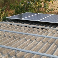 Solution de montage solaire pour toit en asbeste SunRack, supports de panneaux solaires, système de montage pour toit incliné, garantie 10 ans, résistance au vent 60 m/s