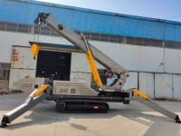 Mini-grue araignée de chantier de 12 tonnes, type chenille, télescopique, avec système de protection de sécurité