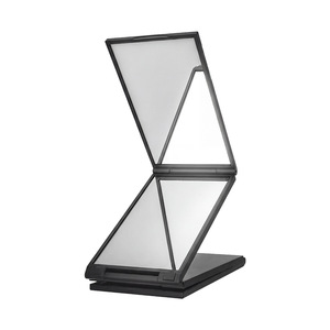 Four Sided Folding <b>Mirror</b> Square Glass Portable Multi Angle For Haircut Makeup Men - Product Image 3