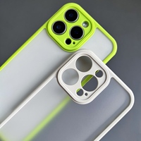 Étui de téléphone antichoc avec grande fenêtre pour 18 17 16 15 14 13 12 Pro Max Air Plus, coque en TPU silicone acrylique