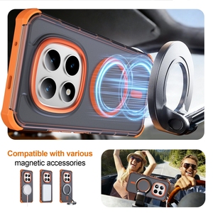 Funda Protectora para Teléfono Xiaomi <span class=keywords><strong>Redmi</strong></span> <span class=keywords><strong>Note</strong></span> 15 Pro Pro+ 5G con Cuatro Esquinas con Airbag Anti-caída, Lente Metálica, <span class=keywords><strong>Carga</strong></span> Inalámbrica Magnética - Product Image 3