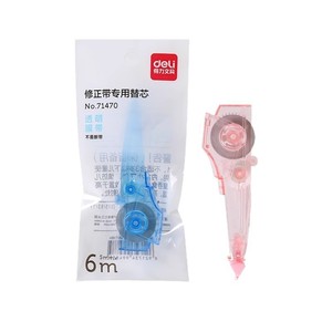Recharge de ruban correcteur Deli 5 mm, en forme de stylo, transparente, pour étudiants - Product Image 5